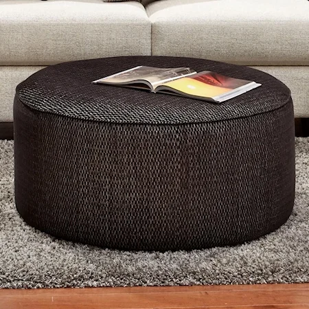 Round Cocktail Ottoman